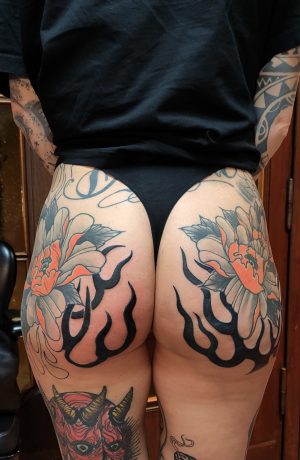 14.Japanese Peony Tattoo