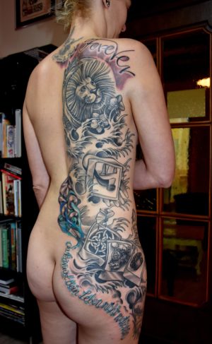 15.Half Backpiece Tattoo