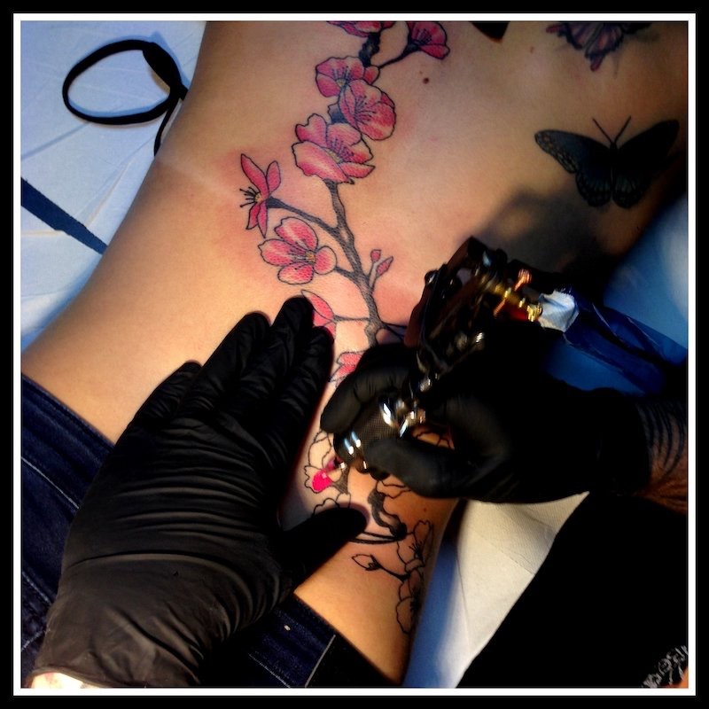 Kirschblüten im Japanische Traditional Style 